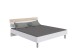 Bettanlage >Budapest< Liegefl. 180x200cm, Weiß / Hickory-Eiche-Dekor - 293x81x210cm (B/H/T)