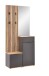 Kompaktgarderobe >Simple< anthrazit / Eiche Artisan - 88x195x35cm (BxHxT)