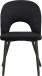 Esszimmerstuhl >Benne< (2er-Set) in Schwarz, Samt - 52x87x65cm (BxHxT)