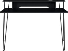 Schreibtisch >Hermine< in Schwarz - 115x86x58cm...