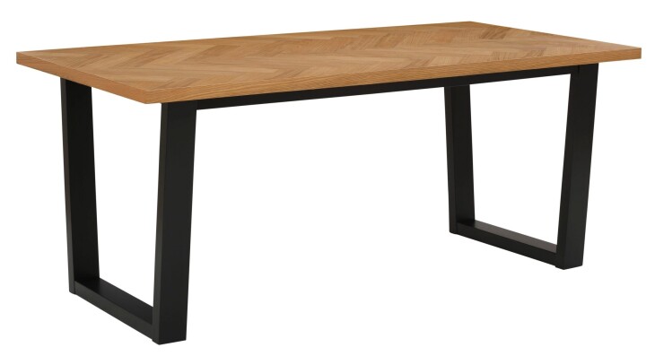Esstisch >Hermine< in Natur, MDF - 180x76x90cm (BxHxT)