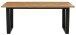 Esstisch >Hermine< in Natur, MDF - 180x76x90cm (BxHxT)