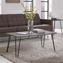 Couchtisch >Sone< in Grau - 105x45x49cm (BxHxT)