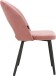 Küchenstuhl >Benne< (2er-Set) in Rot, Samt - 52x87x65cm (BxHxT)