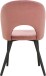 Küchenstuhl >Benne< (2er-Set) in Rot, Samt - 52x87x65cm (BxHxT)