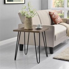 Wohnzimmertisch >Sone< in Walnuss - 49x55x49cm (BxHxT)