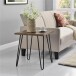 Wohnzimmertisch >Sone< in Walnuss - 49x55x49cm (BxHxT)