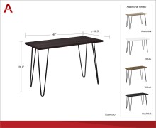 Schreibtisch >Sone< in Braun - 100x67x49 (BxHxT)