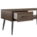Schreibtisch >Sone< in Braun - 100x67x49 (BxHxT)