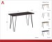 Schreibtisch >Sone< in Braun - 100x67x49 (BxHxT)