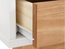 Schreibtisch >Alrik< in Weiß, MDF - 100x75x50cm (BxHxT)
