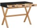 Schreibtisch >Alrik< in Schwarz, MDF - 100x75x50cm (BxHxT)
