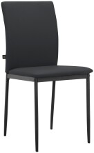 Küchenstuhl >Saerik< (2er-Set) in Schwarz, PU - 44x88x51cm (BxHxT)