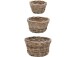 Flechtkorb >Gaute< in Grau, Rattan - 50x30x50cm (BxHxT)