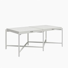 Couchtisch >Barbro< in Weiß - 119x44x61 (BxHxT)