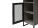 Schreibtisch >Bernhard< in Grau, MDF/Metall - 121x76x50cm (BxHxT)