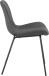 Polsterstuhl >Eskil< (2er-Set) in Grau, Mikrofaser/Metall - 49x82x55cm (BxHxT)