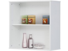 Hängeschrank >Eystein< in Weiß, Kiefer/MDF - 65x28x65cm (BxHxT)