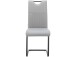 Esszimmerstuhl >Dreng< (2er-Set) in Grau, PU - 43x103x58cm (BxHxT)