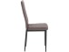 Polsterstuhl >Reidar< (4er-Set) in Braun, PU/Metall - 42x98x53cm (BxHxT)