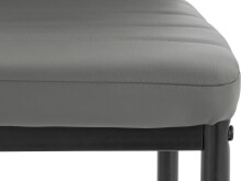 Stuhl >Reidar< (4er Set) in Grau, PU/Metall -...