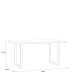 Esstisch >TABLES< Gestell Metall schwarz, Platte Old-wood Vintage - 180x74,7x90cm BxHxT