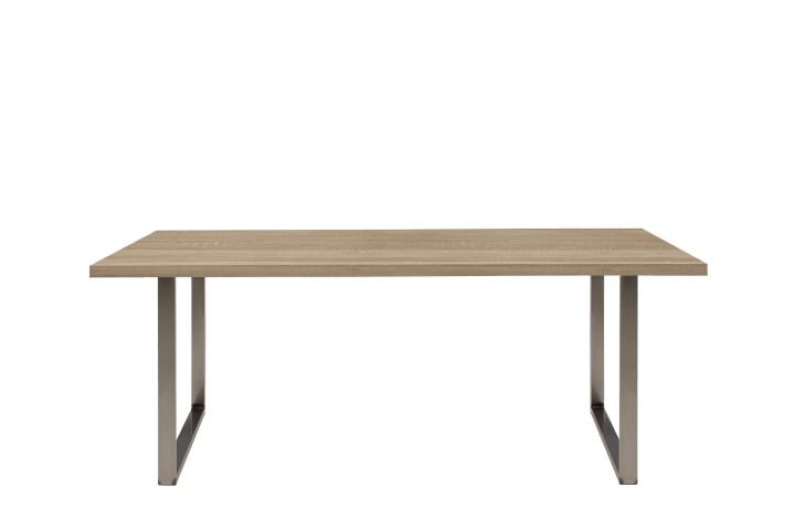 Esstisch >TABLES< Gestell Metall, Platte Sonoma Eiche Dekor - 180x74,7x90cm (BxHxT)