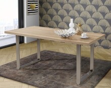 Esstisch >TABLES< Gestell Metall, Platte Sonoma...