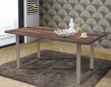 Esstisch >TABLES< Gestell Metall, Platte Old-Wood...