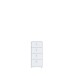 Hochkommode >TEMPRA2< 4 Schubladen, in Weiss - 38,6x85,5x34,8cm (BxHxT)