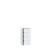 Hochkommode >TEMPRA2< 4 Schubladen, in Weiss - 38,6x85,5x34,8cm (BxHxT)