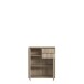 Kommode >TEMPRA2< 2 Türen, 2 Schübe, Sonoma Eiche Dekor - 73,7x85,5x34,8cm (BxHxT)