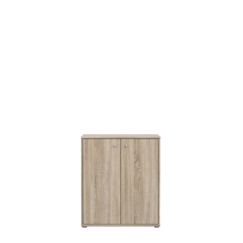 Kommode >TEMPRA2< 2 Türen, 2 Böden, Sonoma Eiche Dekor - 73,7x85,5x34,8cm (BxHxT)