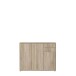 Sideboard >TEMPRA2< 3 Türen, 2 Schübe, Sonoma Eiche Dekor - 108,8x85,5x34,8cm (BxHxT)