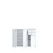 Sideboard >TEMPRA2< 3 Türen, 2 Schübe, in Weiss - 108,8x85,5x34,8cm (BxHxT)