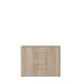 Sideboard >TEMPRA2< 2 Türen, 5 Schübe, Sonoma Eiche Dekor - 108,8x85,5x34,8cm (BxHxT)