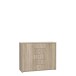 Sideboard >TEMPRA2< 2 Türen, 5 Schübe, Sonoma Eiche Dekor - 108,8x85,5x34,8cm (BxHxT)
