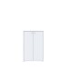 Hochkommode >TEMPRA2< 2 Türen, 2 Schübe, in Weiss - 73,7x111,1x34,8cm (BxHxT)