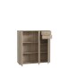 Sideboard >TEMPRA2< 3 Türen, 2 Schübe, in Sonoma Eiche Dekor - 108,8x111,1x34,8cm (BxHxT)