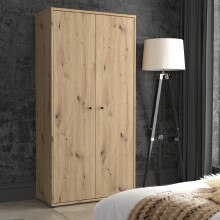 Mehrzweckschrank >TEMPRA2< 2 Türen, 4 Böden, Artisan Eiche Dekor - 73,7x149,5x34,8cm (B/H/T)