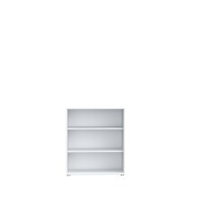 Regal >TEMPRA2< 2 Böden, in Weiss - 73,7x85,5x34,8cm (BxHxT)