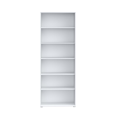Regal >TEMPRA2< 5 Böden, in Weiss - 73,7x197,5x34,8cm (BxHxT)