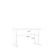 Schreibtisch >TEMPRA2< in weiss - 108x72x72cm (B/H/T)