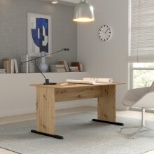 Schreibtisch >TEMPRA2< in Artisan Eiche Dekor -...