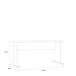 Schreibtisch >TEMPRA2< in Artisan Eiche Dekor - 144x72x72cm (B/H/T)