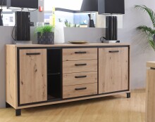 Sideboard >TRONDHEIM< 4 Schübe, Artisan Eiche...