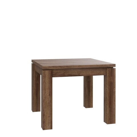 Kulissen-Esstisch >DINING< ausziehbar bis 180cm, Schlammeiche Dekor - 90/180x75,9x90,4cm (B/H/T)
