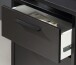 Gamingtisch >TEZAUR< Schublade,Tür, 4 Fächer, schwarz - 160x91x72cm (B/H/T)