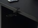 Eckschreibtisch>TEZAUR< Gamingtisch, LED-Wechselbeleuchtung, schwarz - 200x91,1x125,4cm B/H/T