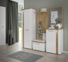 Garderobenschrank >TULUZA< LED, 2 Türen,...